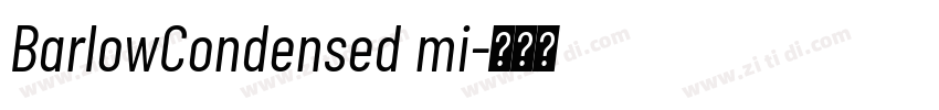 BarlowCondensed mi字体转换